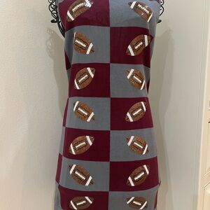 Gorgeous in person Queen of sparkles football dress